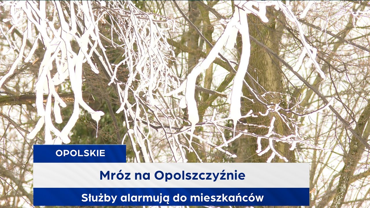Mróz na Opolszczyźnie. Służby alarmują do mieszkańców