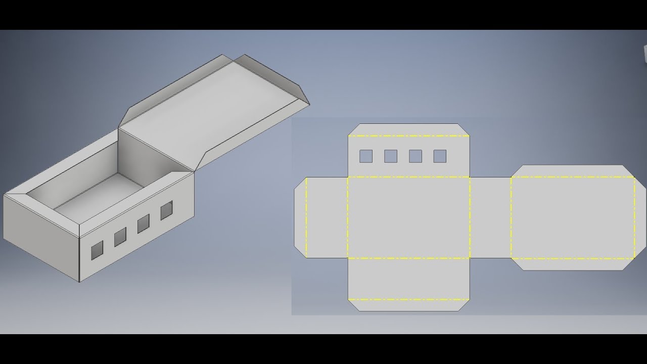 How to create flange and flat pattern by inventor 2018