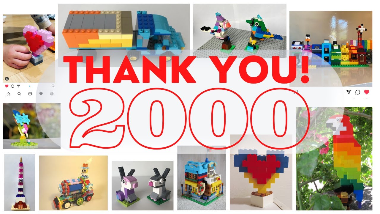 2000 subscribers THANK YOU Lego classic building ideas
