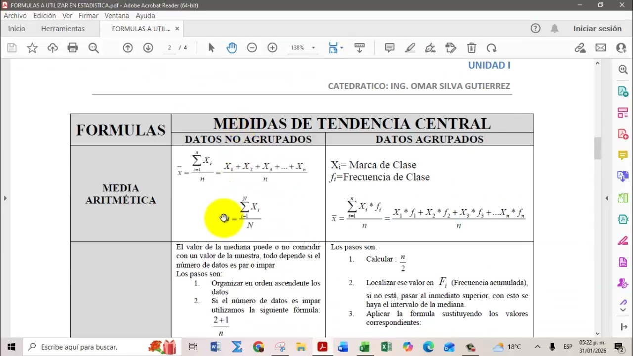 TABLAS DE DISTRIBUCION DE FRECUENCIAS 2026 SEGUNDA PARTE