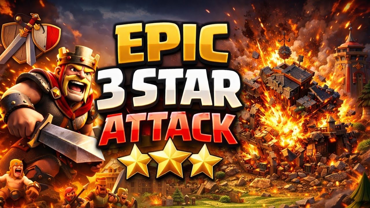 EPIC 3 STAR WAR ATTACK 😱 | 100% Destruction Strategy | Clash of Clans Pro Gameplay|Clash of Clans