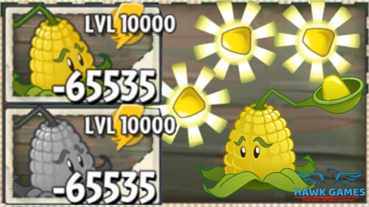 Plants vs Zombies 2 Kernel-pult Upgraded to Level 10000 PvZ2
