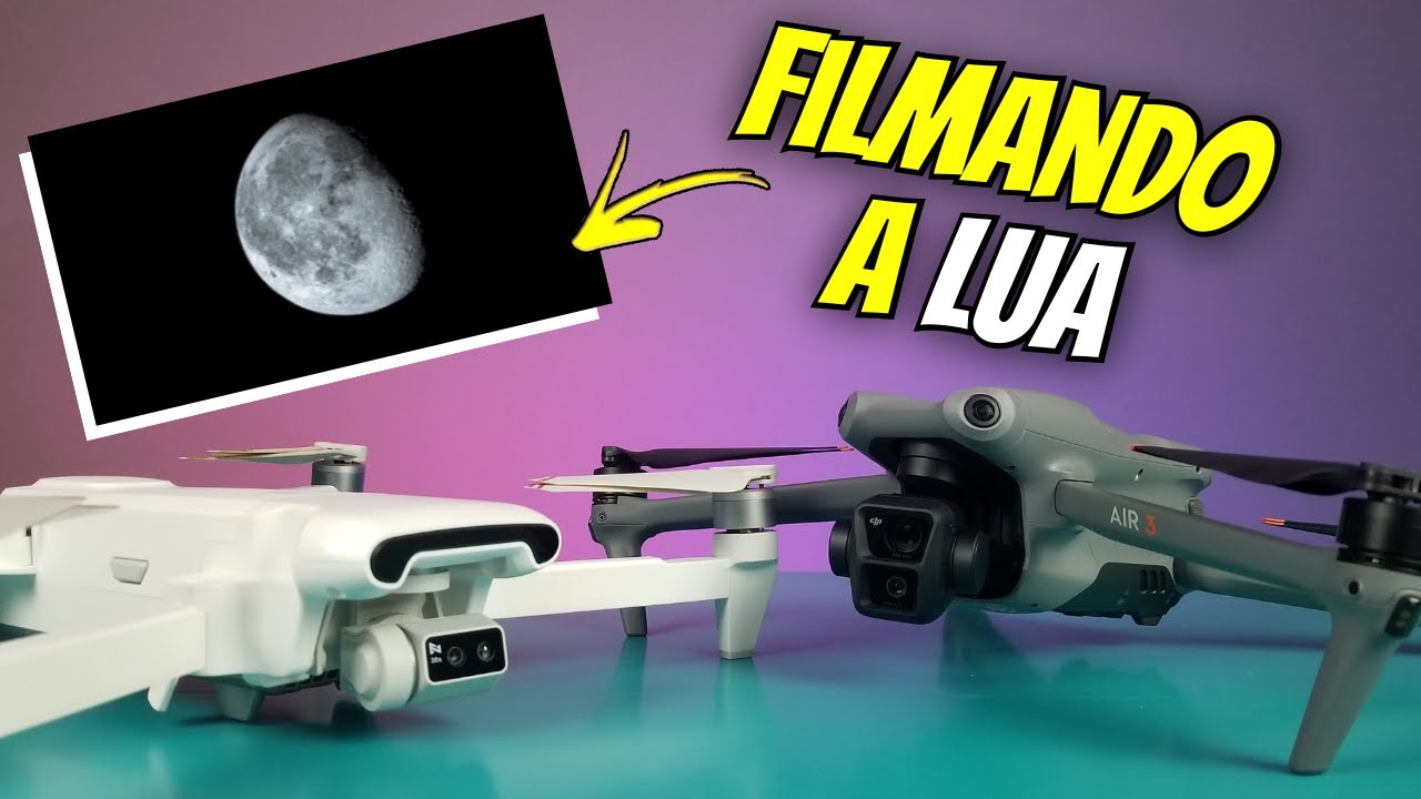 FIMI X8 TELE vs DJI AIR 3 Filmando a Lua Qual Drone se Sai Melhor?
