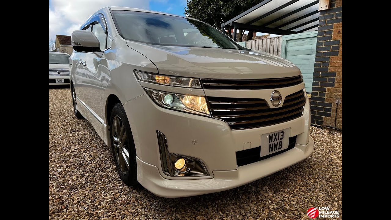 2013  NISSAN ELGRAND E52 2.5 V6 HIGHWAY STAR PREMIUM FULL LEATHER UK REGISTERED 37,000 miles