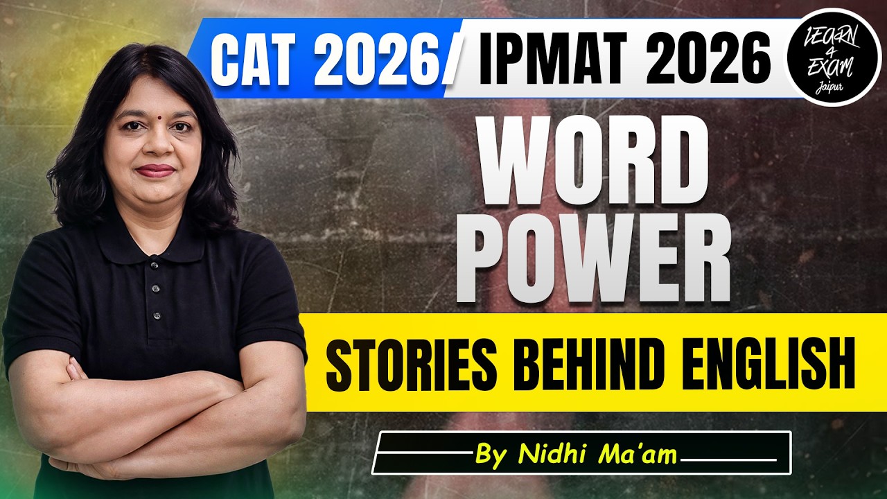 Word Power: Stories Behind English Words 🔥 Vocabulary Booster | CAT | IPMAT |  Nidhi Ma’am