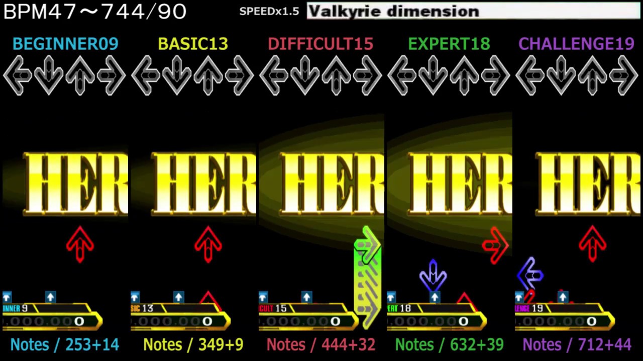 DDR / Valkyrie dimension - SINGLE (DanceDanceRevolution X2)