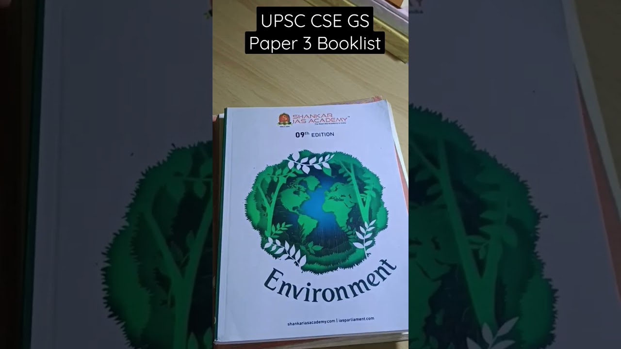 UPSC CSE || GS Paper 3 || Booklist #upsc #upscmotivation #upscbooklist #youtube #upscpreparation #gs