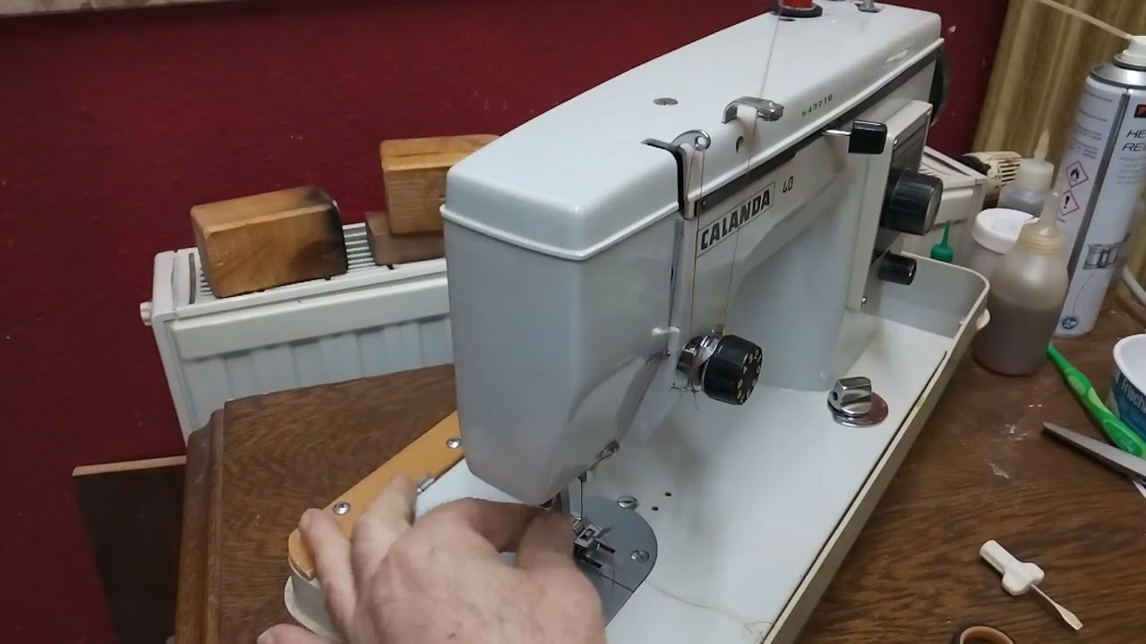 PFAFF Nähmaschine CALANDA 40 {جزء8} إختبار وتجريب عمل ماكينة الخياطة