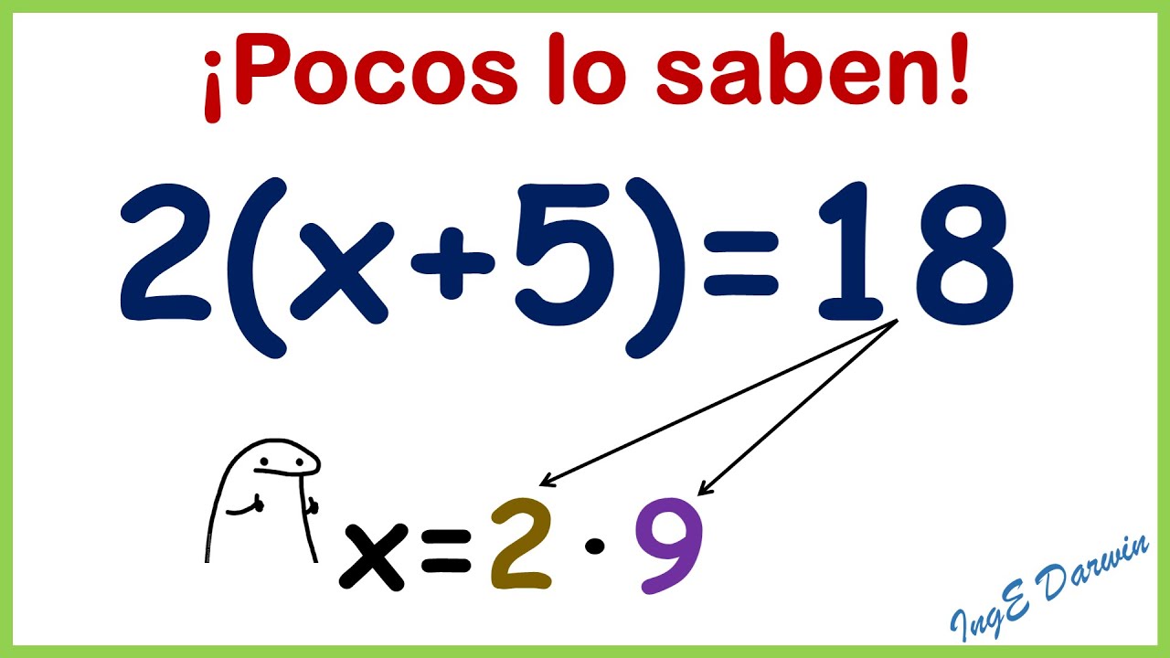 Resuelve una ECUACIÓN 