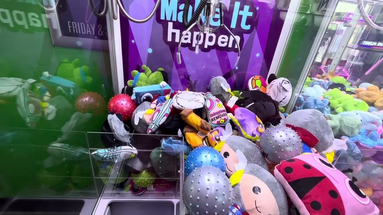 PLAY UNTIL YOU WIN CLAW MACHINE HAUL