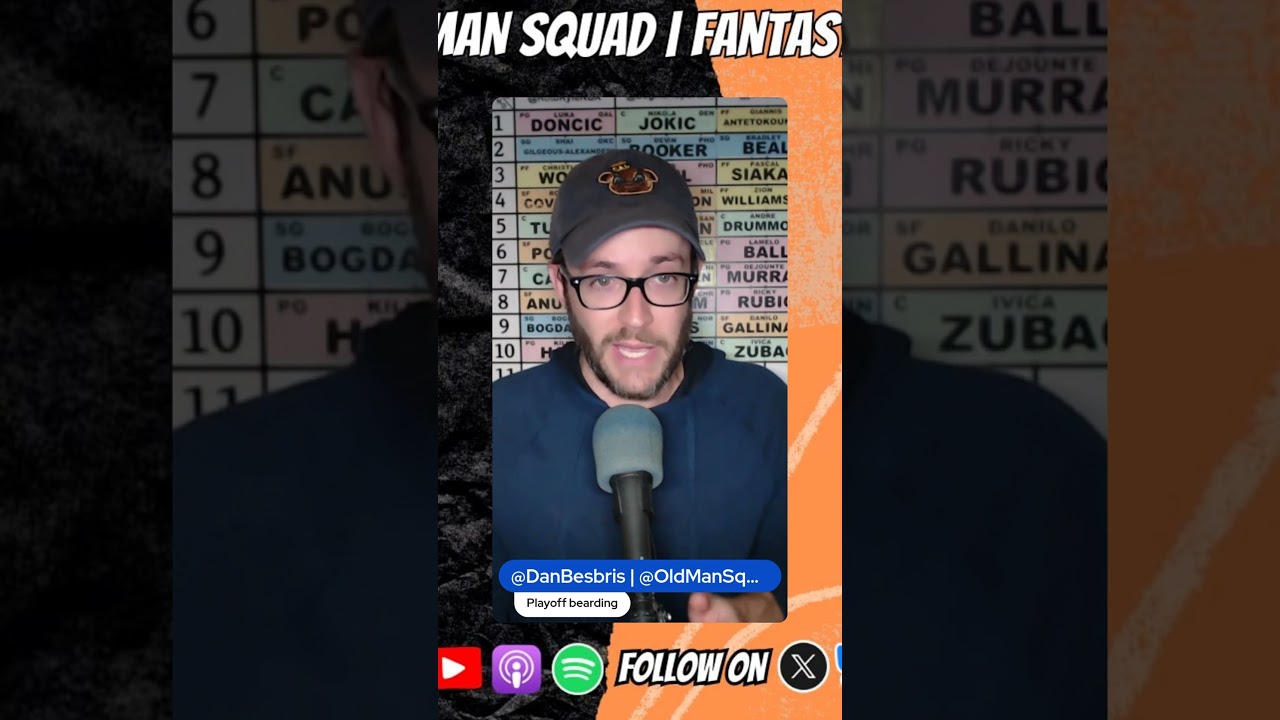 Вот он! Мой ТОП-12 фэнтези-баскетбола! Порядок Дэна Бесбриса в первом раунде, молниеносный!