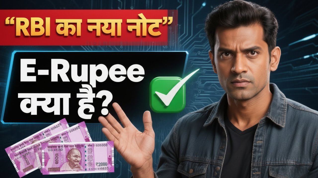 RBI ने लांच किया नया नोट E-Rupee Kya Hai? | अब कागज वाले नोट को RBI Digital Currency बदल देगा?