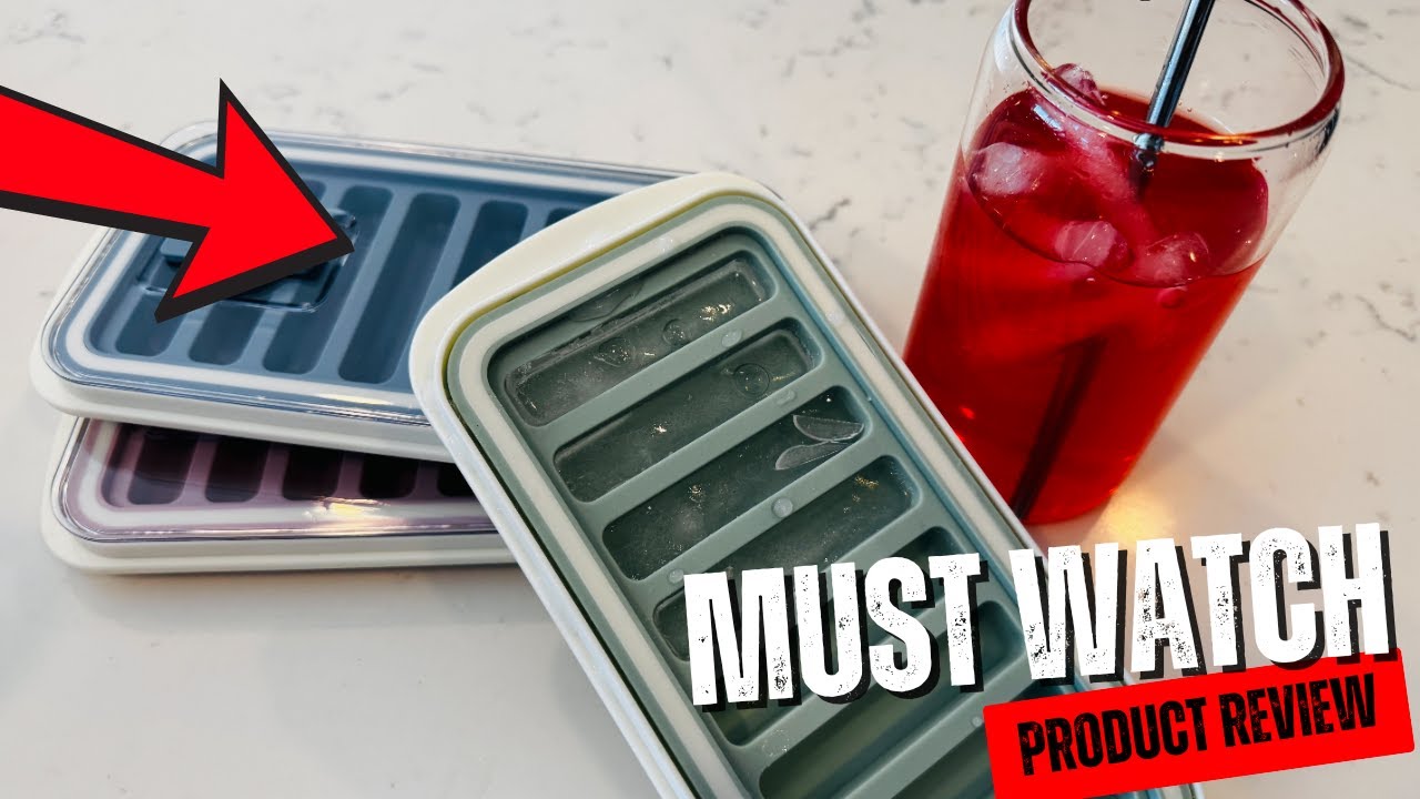 Such A Simple Freezer Upgrade | Lily's Home Flexible Silicone Ice Cube Tray - Water Fill Port