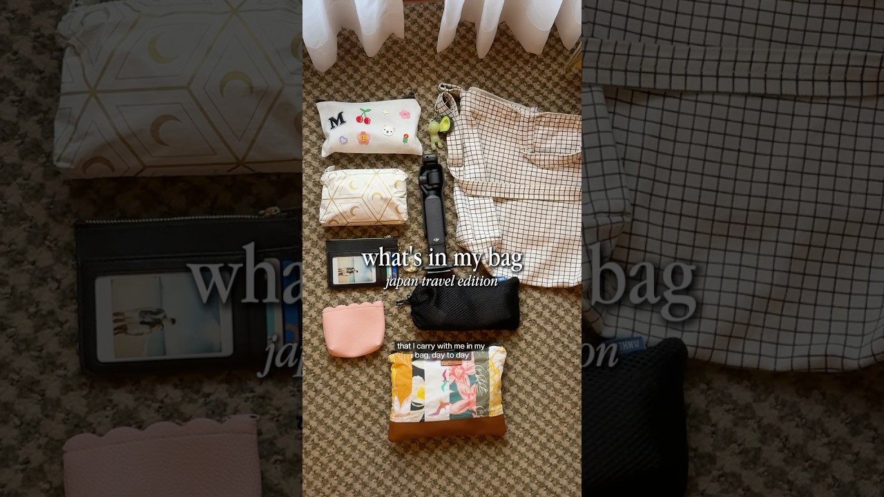 my travel bag essentials: japan edition 🇯🇵✈️👜