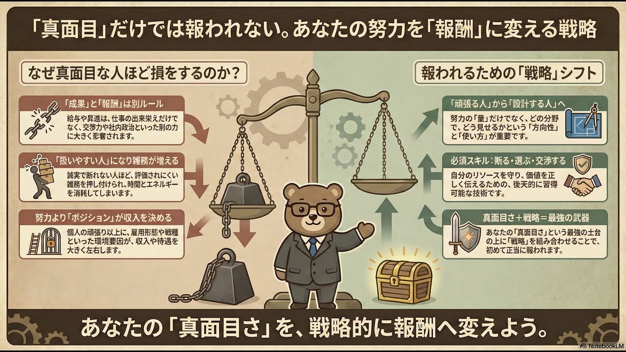 真面目な人ほど損をする？その構造と対策