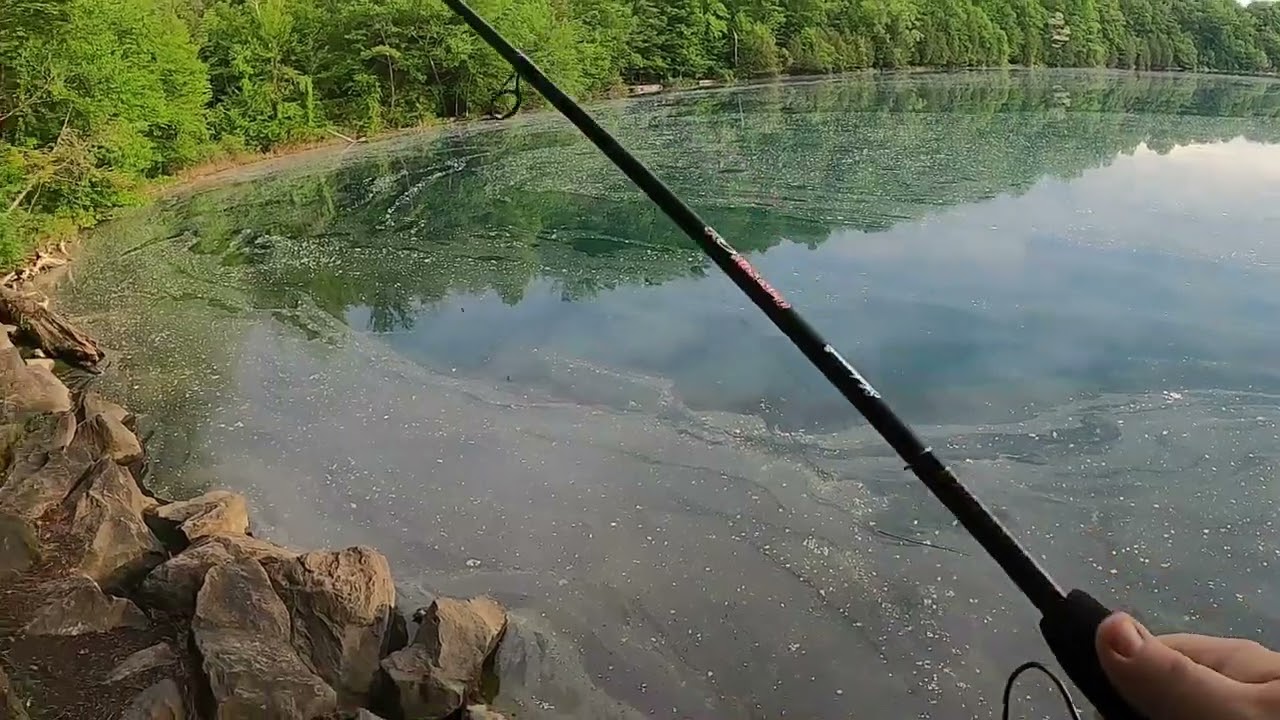 Fishing Green Lakes State Park for whatever bites!!