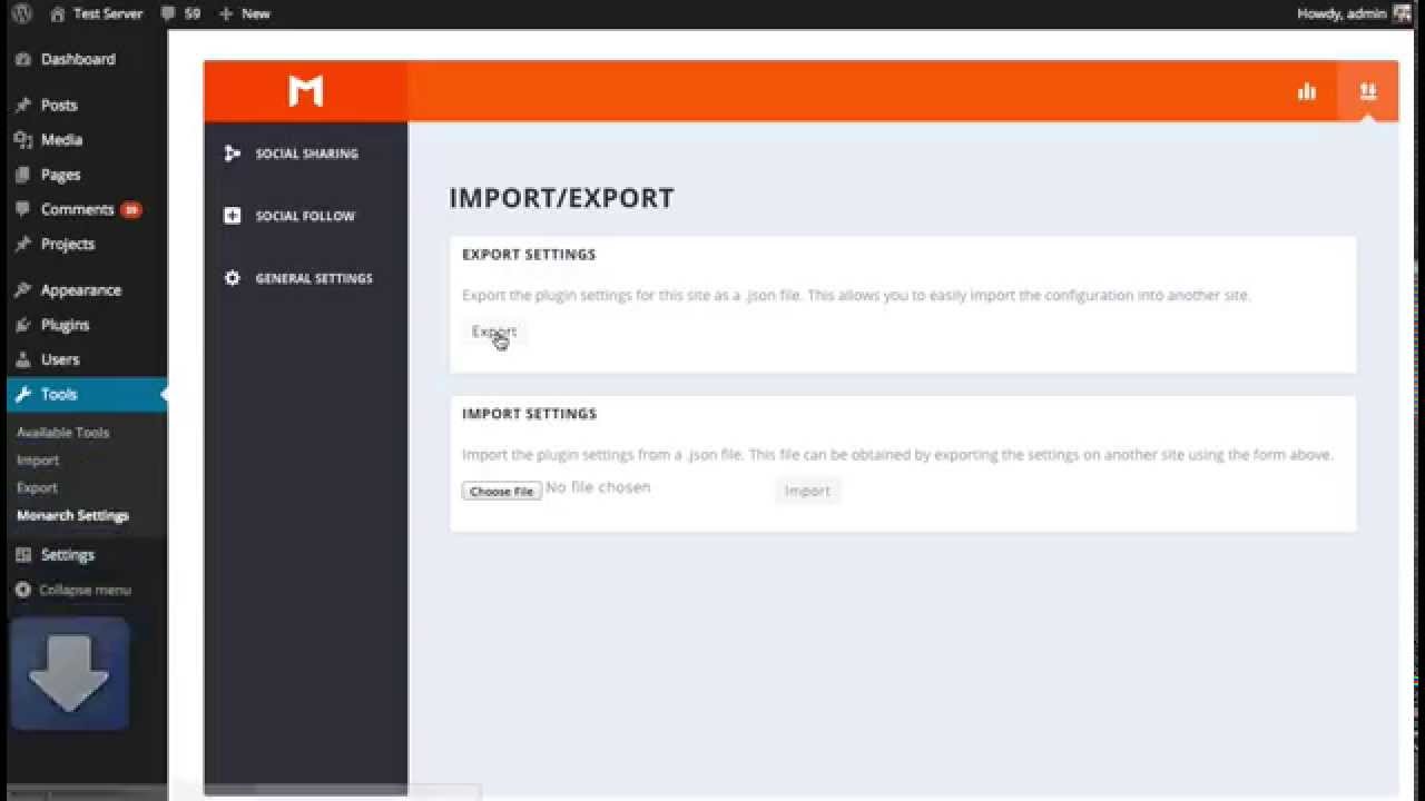 How To Import And Export Settings In Monarch