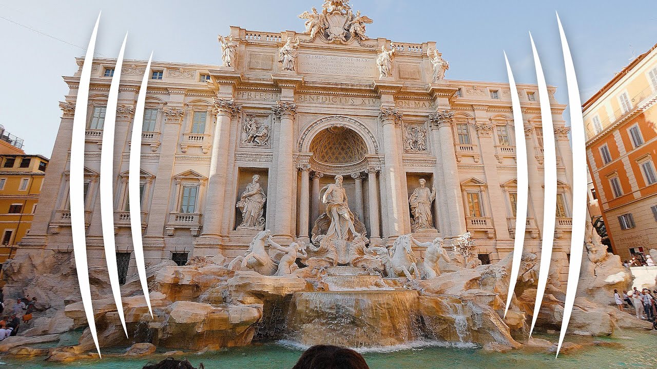 A Walking Visit to Trevi Fountain in Rome, Italy - (BINAURAL Audio Immersion) - The Sound Traveler