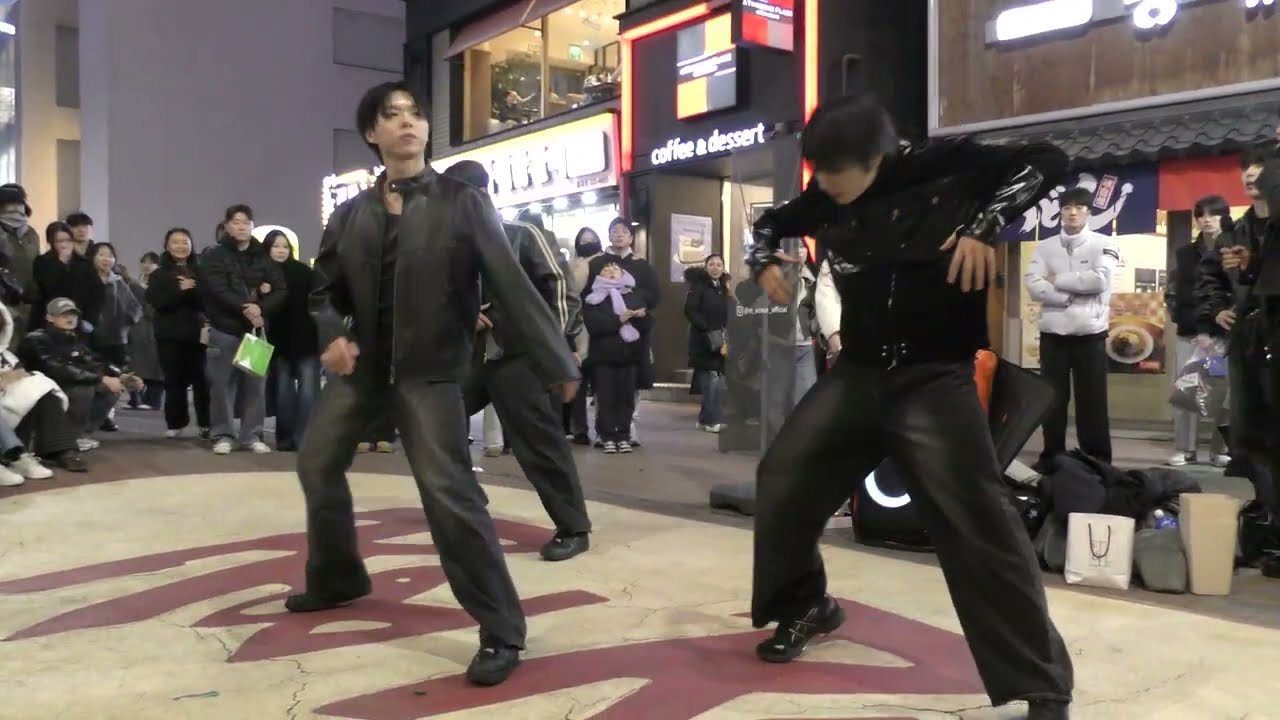 260215 Korean kpop performance team M_OCEAN (모션) - 90's Love (NCT U) Hongdae Busking