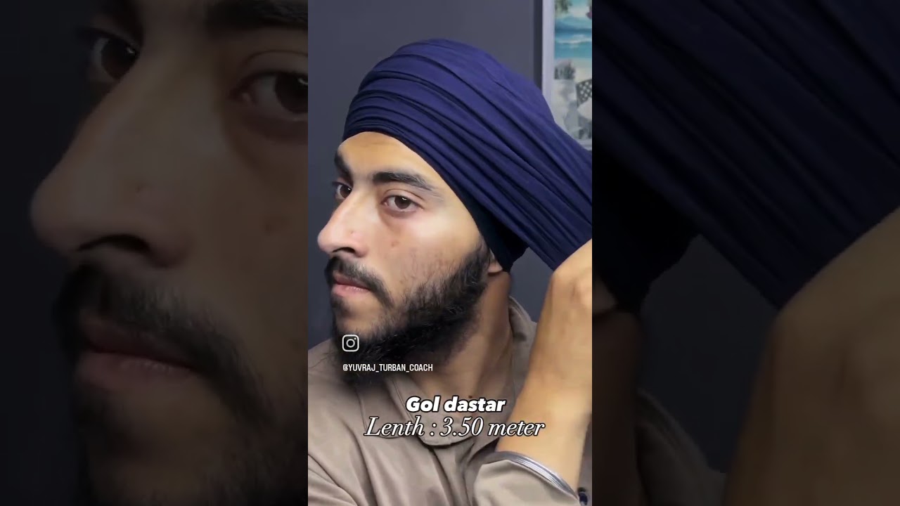 gol parna 3.50 meter #turban #jasvinder singh turban coach