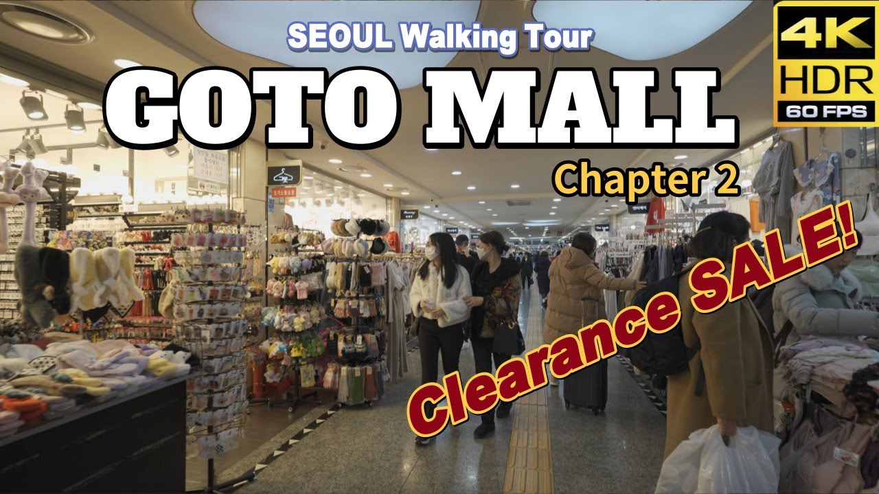 SEOUL KOREA/ Gangnam Walking Tour, GOTO MALL Clearance SALE! [4K HDR]