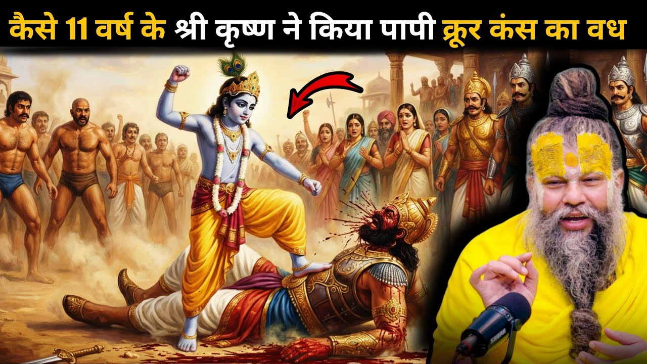 भगवान श्री कृष्ण ने कैसे किया कंस के बालों से घसीट कर उसका वध 🤯 जब श्री कृष्ण मिले अपनी असली मां से🤔