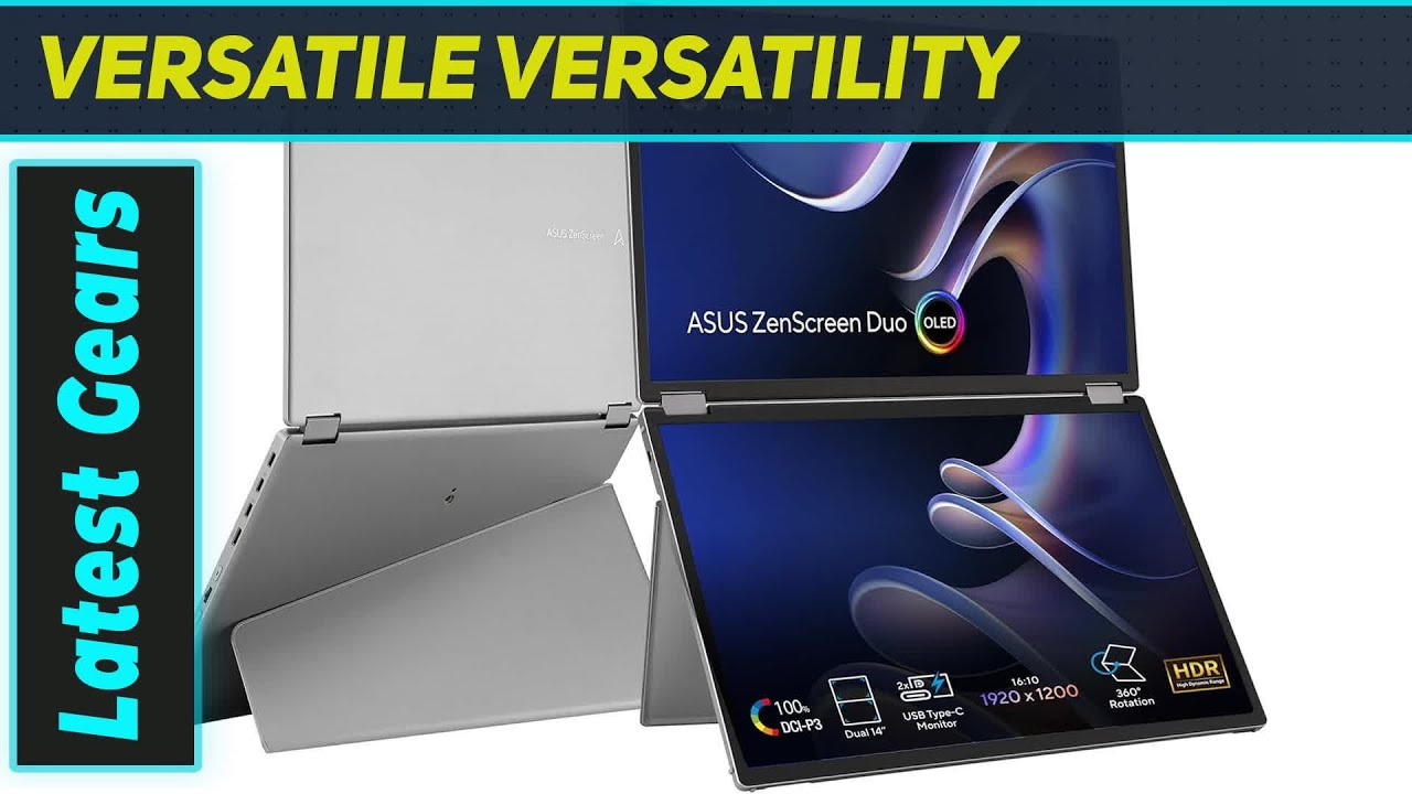 ASUS ZenScreen Duo OLED 360° Foldable Portable Monitor – Best Dual Screen Experience