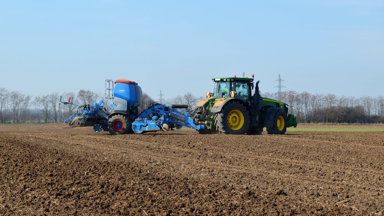 John Deere 8370r l🌱sejba hrachu🌱l  Donau farm Kalná nad Hronom l