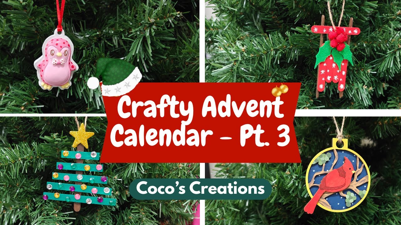 Crafty Advent Calendar - a polka dot penguin star is born