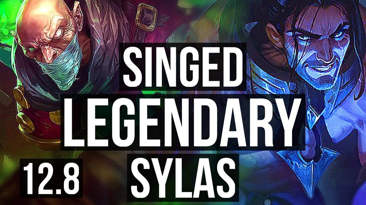 SINGED vs SYLAS (TOP) | 8/0/5, 1.4M mastery, Legendary, 300+ games | EUW Diamond | 12.8