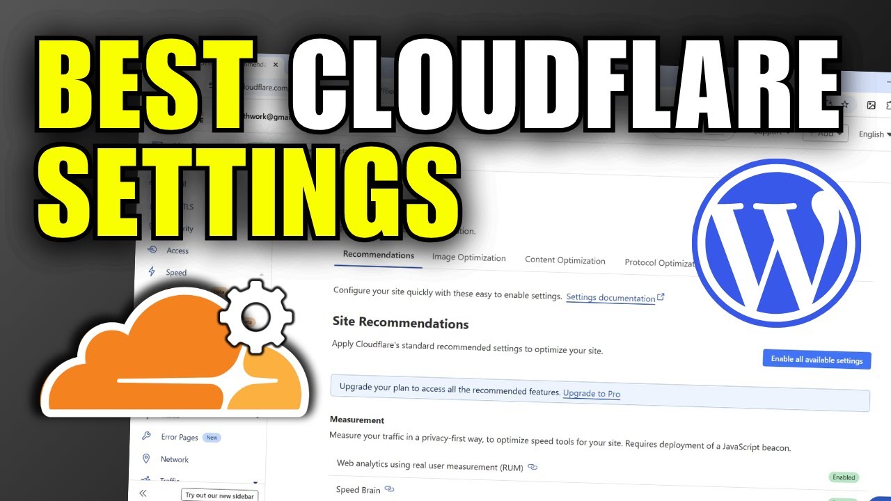 Лучшие настройки Cloudflare для WordPress