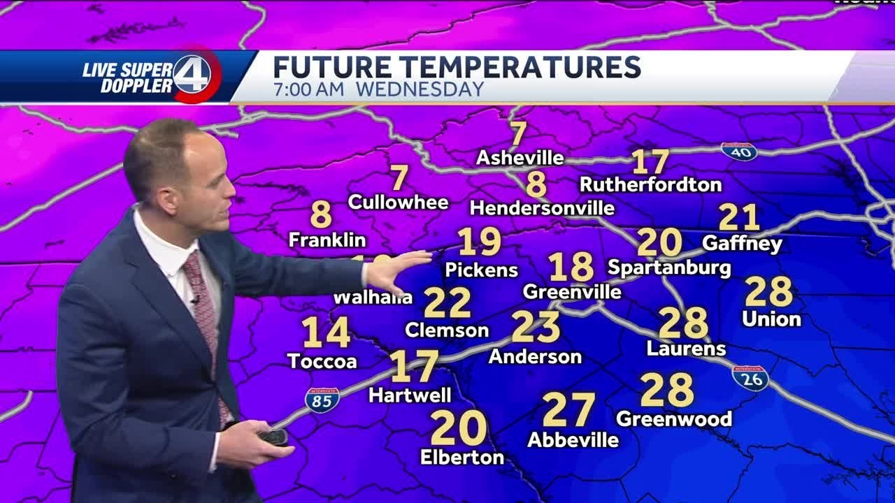 Unusually cold air moves into the Upstate next week