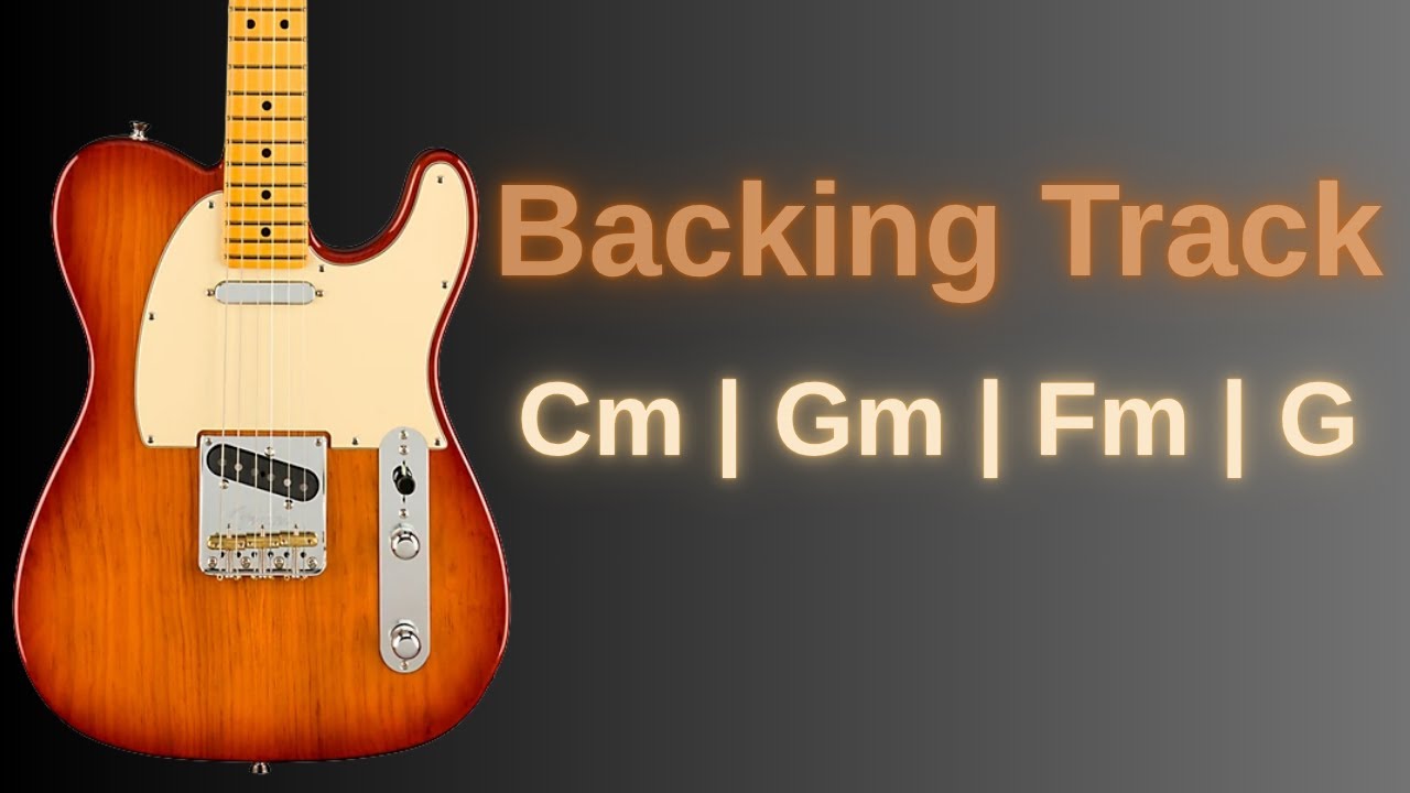 Pop Rock Guitar Backing Track in C Minör