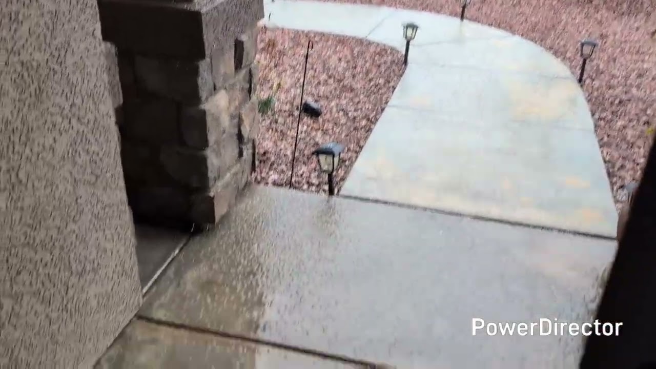That is hail!!! Crazy weather! 
