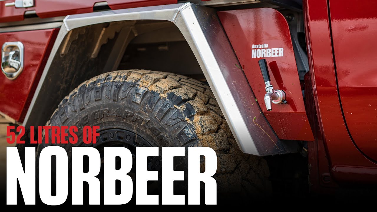 The WORLD'S FIRST 42L Refrigerated Beer Dispenser for your 4WD! Norbeer!