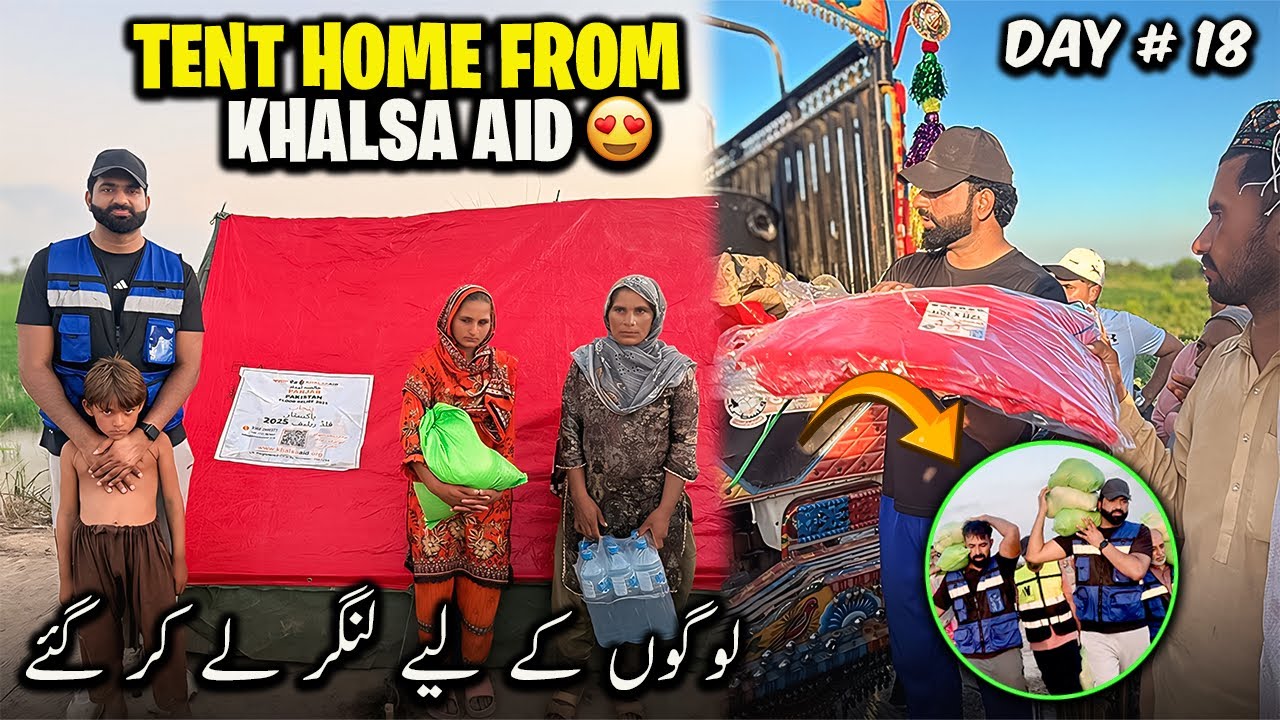 Tent Homes village | Day 17 | Khalsa Aid | Langar Sewa | Ration & Silage for Animals 