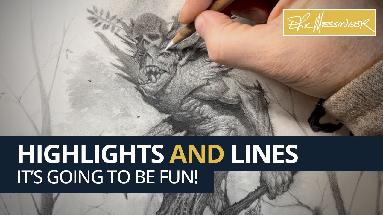 Adding Highlights and Lines. Which Really Means Volume and Shape:)