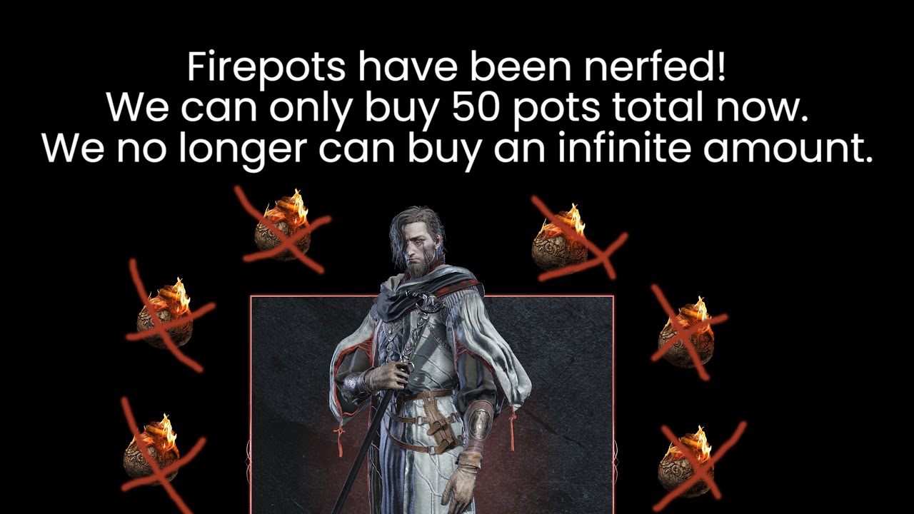 Fire pots got Nerfed! Can no longer buy an infinite amount! What will we do? (Elden Ring Nightreign)