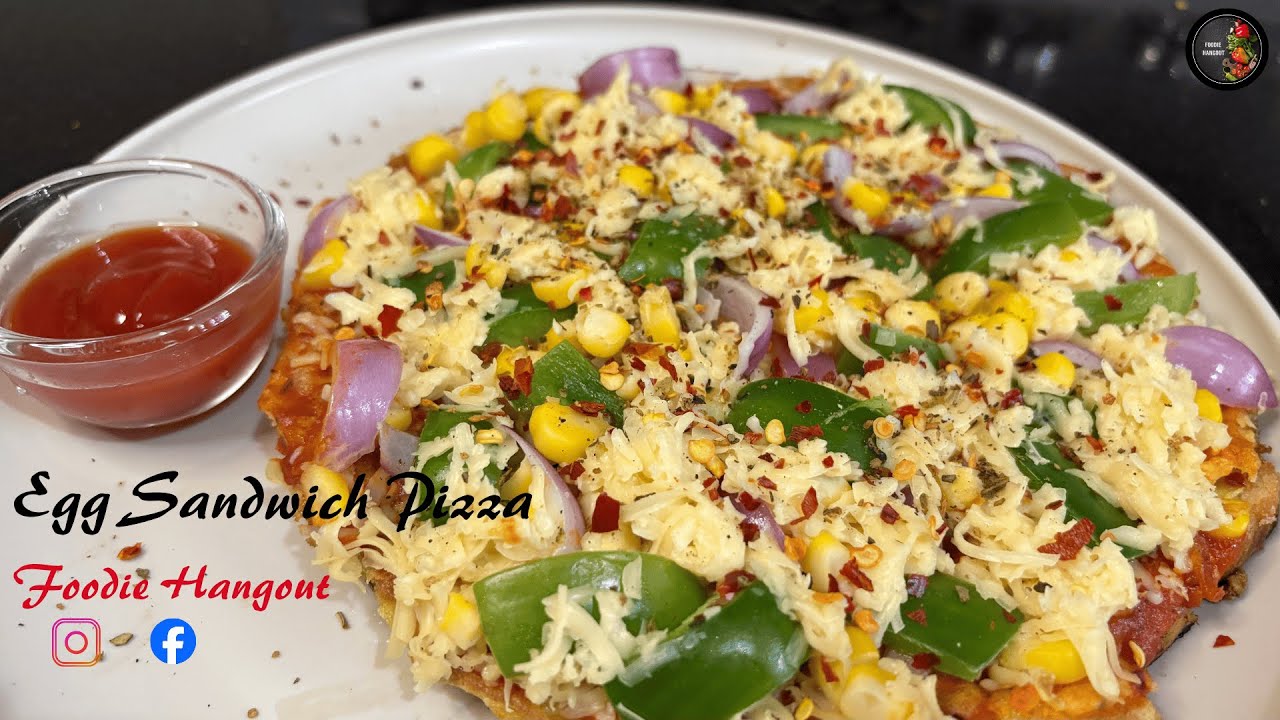 Easy Egg Sandwich Pizza | Egg toast | Egg sandwich | Egg cheese sandwich | Quick Breakfast