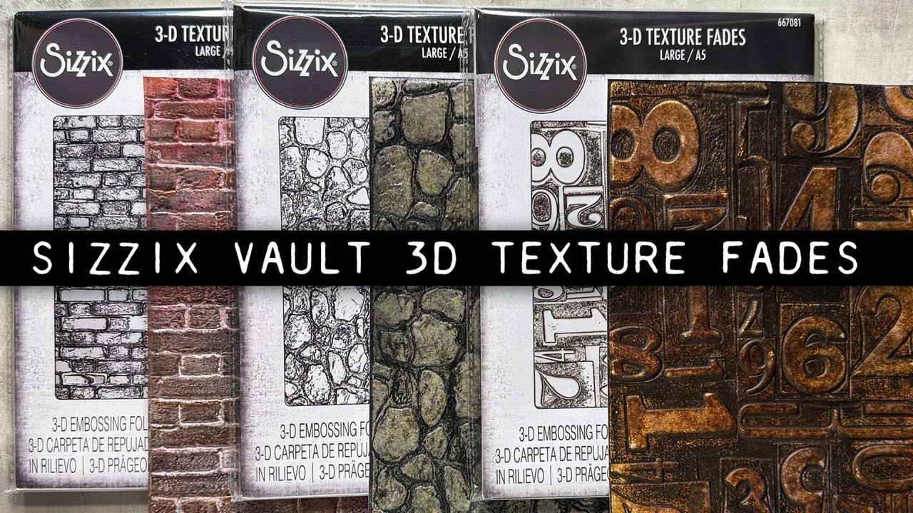 Tim Holtz Sizzix Vault 3D Texture Fades