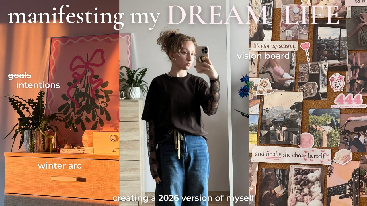 Who do I want to be in 2026?🌙 setting intentions for the year,  creating a vision board & slow reset