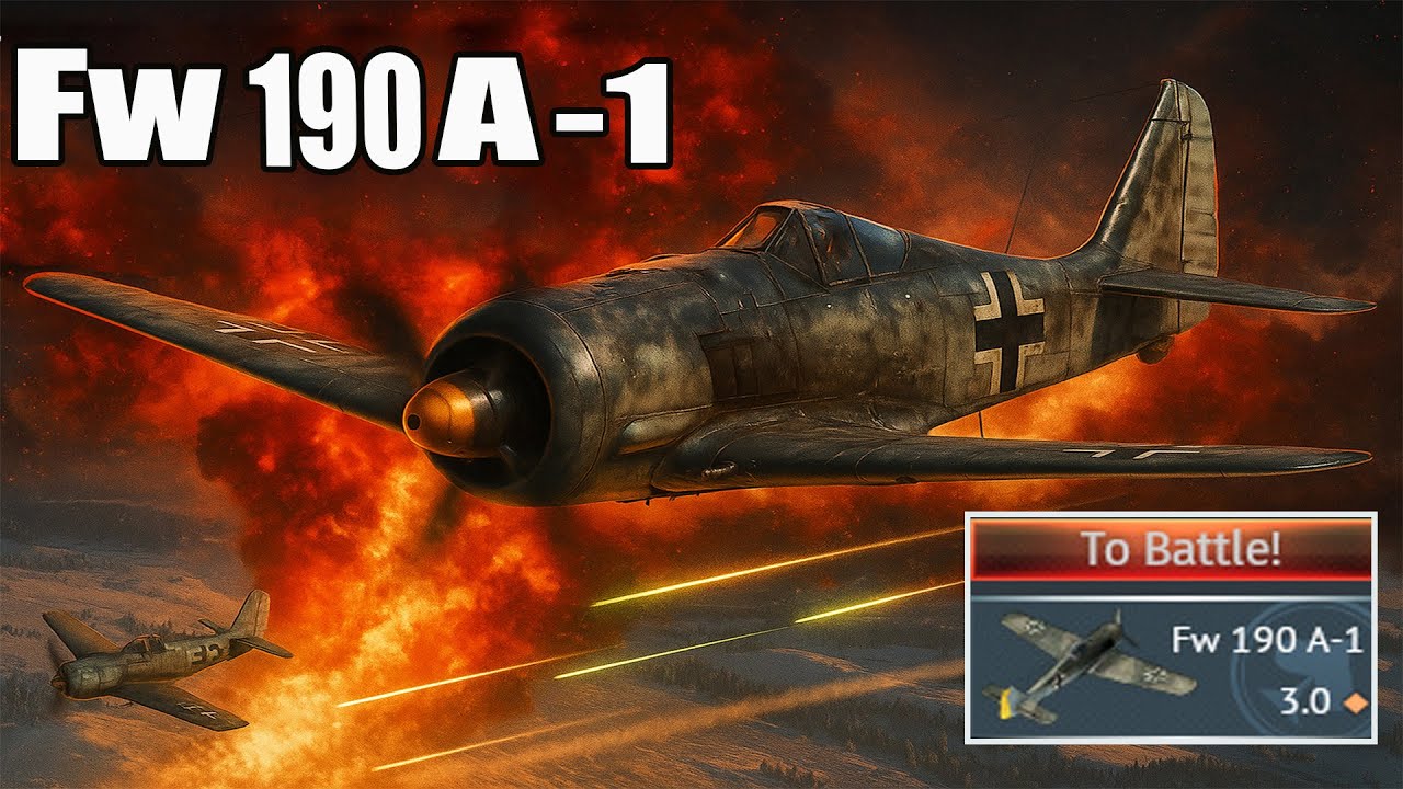 War Thunder 'Fw 190 A-1' German Legendary Fighter!