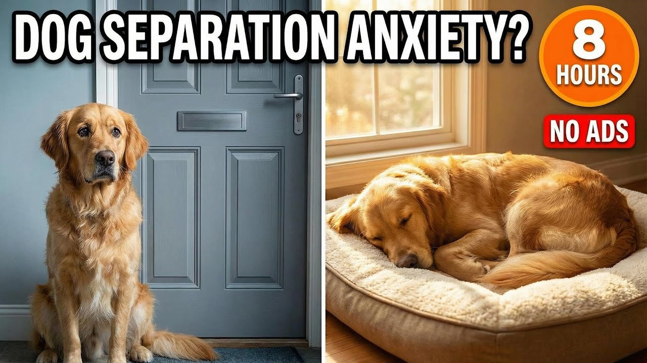 8 HOURS of Gentle Dog Music to Calm Dogs & Stop Separation Anxiety Fast