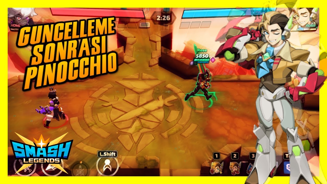 Güncelleme Sonrası Pinocchio ! | Smash Legends Gameplay Türkçe