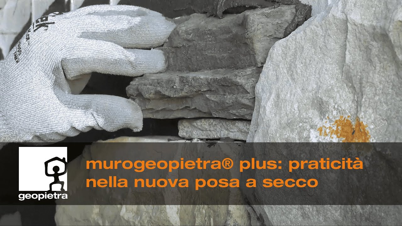 GEOPIETRA® - murogeopietra® plus: posa a secco - Official video 🇮🇹