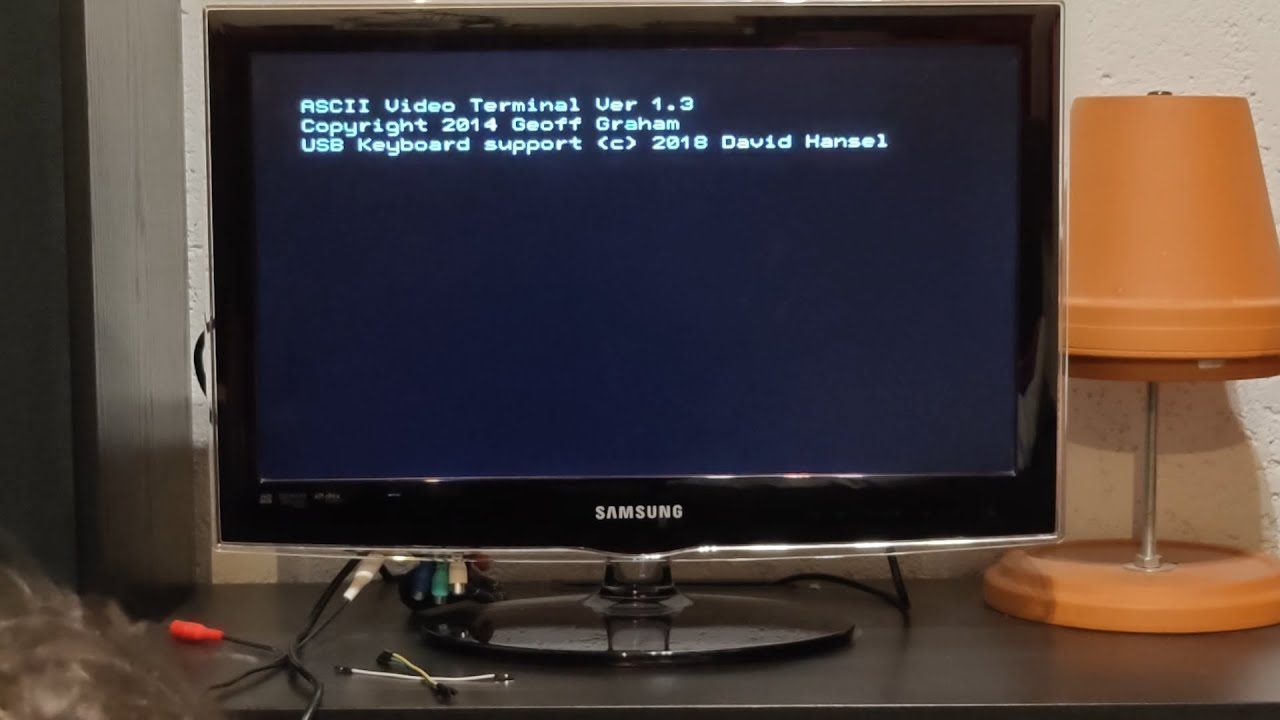 Test Z80 Retro Computer und ASCII serial terminal von budgetronics