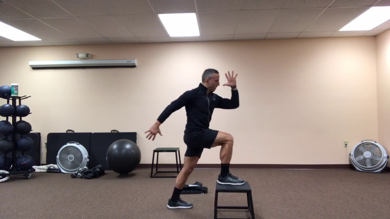 Single Leg Knee Drives w/Plyo Box