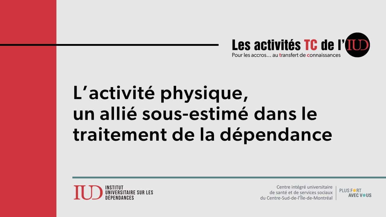 L’activité physique, un allié sous-estimé dans le traitement de la dépendance