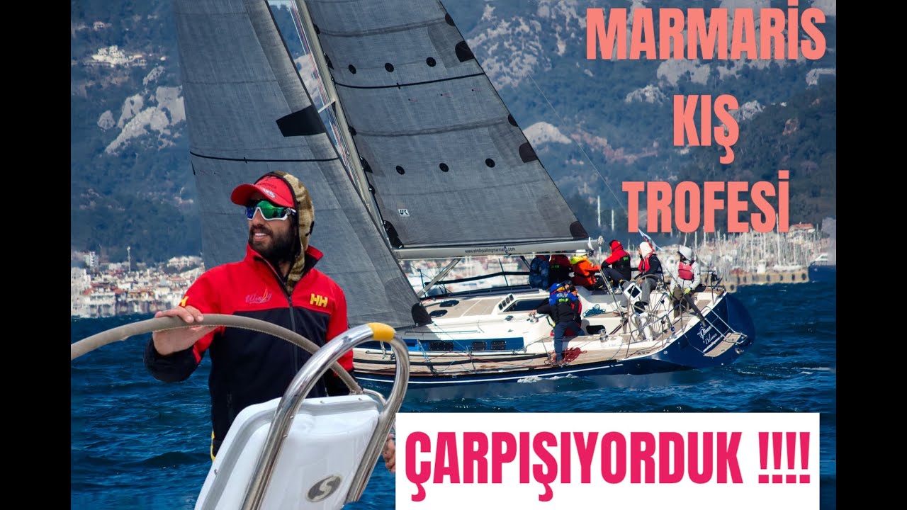 TEKNELER ÇARPIŞIYORDU-KAPTAN KURTARDI !!! Marmaris Kış Trofesi 2. Ayak Yelken Yarışları X-Yachts 412