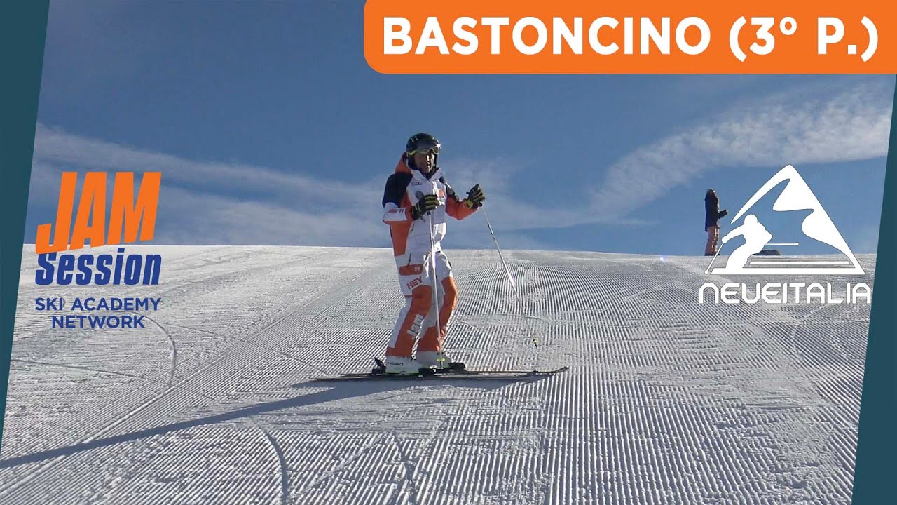Il bastoncino, l'oscillazione anticipa la curva successiva - Corso di sci